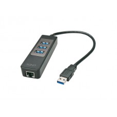 Lindy 43176 USB 3.0 Hub / Ethernet Konverter