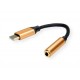 Roline Gold Audio Adapter, 0.13m, USB C male / Miniklinke female