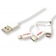 Roline USB Kabel, 1m, weiß