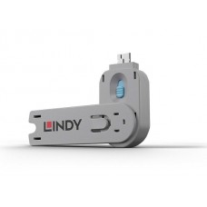 Lindy 40422 USB Port Schlüssel, BLAU