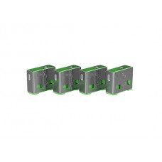 Lindy 40461 USB-A Port Schloss, GRÜN, 10x Schloss