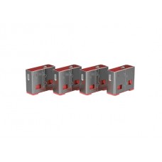 Lindy 40460 USB-A Port Schloss, PINK, 10x Schloss