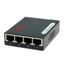 Roline Pocket Fast Ethernet Switch, 5 Ports, schwarz, 100 Mbit/s