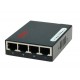 Roline Pocket Fast Ethernet Switch, 5 Ports, schwarz, 100 Mbit/s