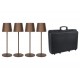 Showtec EventLITE Akku LED Stehleuchten SET, bronze, CW/WW