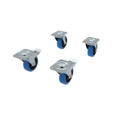 Admiral Castor Lenkrolle 4er Set,Ø100mm,2x gebremst/2x ungebremst