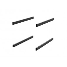 Admiral L080 Length Tube Längenprofil 4er SET, schwarz, 80cm