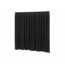 Sweetlight BV/PD-3/3-B-300 Molton, 3x3m, 300g/m², schw., Faltenw.