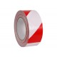 SweetPRO TA WWR-025/50-PRO Warnklebeband, weiss/rot, Gaffa