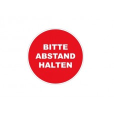 SweetPRO SD BA Bodenaufkleber, rund, Ø30cm, BITTE ABSTAND HALTEN