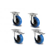 SweetPro LR-100 BL Lenkrolle (Blue Wheel) 4er Set