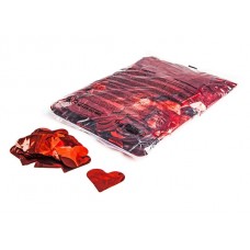 MagicFX Metallic Konfetti, ROT, 1kg, Ø55mm Herz, PVC