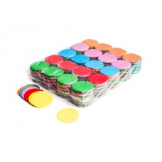 MagicFX Slowfall Konfetti, BUNT, 1kg, Ø55mm Rund