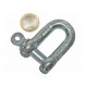 SweetPRO SH-SB/S Schäkel U-Form, silber, verzinkt, WLL 630kg