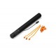 MagicFX Electric Streamer Kanone 50cm, ORANGE, 6m, Papier