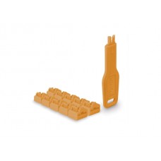 Lindy 47897 RJ45 Port Schloss 10er SET, orange Lindy 47897 RJ45 Port Schloss 10er SET, orange