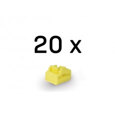 Lindy 47901 RJ45 Port Schloss 20er SET, gelb