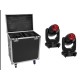 EUROLITE Set 2x LED TMH-S400 CMY + Case mit Rollen