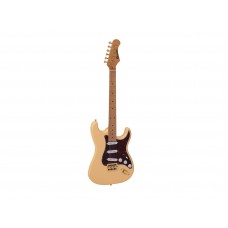 DIMAVERY ST-203 E-Gitarre, vintage weiß