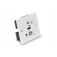 Lindy 38387 HDBaseT UK Wall Plate KVM Extender, 4K, 150m