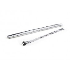 MagicFX Metallic Streamer, 10m x 2.5cm, Silber, PVC, 20er Pack