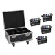 EUROLITE Set 4x AKKU MBT-3 Spot MK2 + Flightcase mit Rollen und Ladefunktion