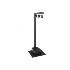 Briteq BTI-Akkupole LED Lichtanlage, schwarz, WW, 4x 5W LED Spot