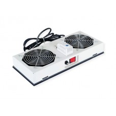 Roline Lüftereinheit, grau, 2 Lüfter