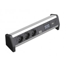 Bachmann DESK 1 Tischanschlussfeld, 3-fach, 2xCAT6, USB