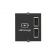 Bachmann USB A/A 15W Doppelcharger Modul, schwarz