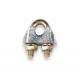 Safetex DSK 1142-00.65 Drahtseilhalter, verzinkt, Seil Ø6mm, M6