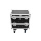 ROADINGER Flightcase 8x IP PIX Strobe RGB CW+WW mit Rollen