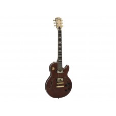 DIMAVERY LP-600 E-Gitarre, braun