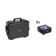 EUROLITE Set 8x AKKU Flat Light 3 sw + Kunststoffcase mit Trolley