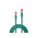 Lindy 47747 Cat.6 Netzwerkkabel, S/FTP, grün, 1m, 250MHz, RJ45 male / RJ45 male, Querschnitt: 27AWG