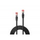Lindy 47782 Cat Sicherheitsnetzwerkkabel, S/FTP, schwarz, 7.5m