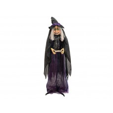 EUROPALMS Halloween Figur Hexe Marie, animiert, 180cm