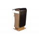 Sweetlight Rednerpult M2, Buche / schwarz, H:960-1250mm