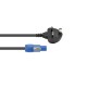 EUROLITE P-Con Netzkabel 3x 1,0mm² 1,2m mit UK Stecker