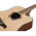 DIMAVERY JK-500 Westerngitarre, Cutaway, natur