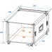 ROADINGER Rack PRO 8HE 45cm mit Rollen
