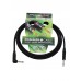 SOMMER CABLE Klinkenkabel 6,3 mono 1x 90° 3m sw Neutrik