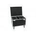 ROADINGER Flightcase 4x LED THA-100F/THA-120PC mit Rollen