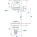 EUROLITE TH-16 Theaterhaken silber