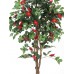 EUROPALMS Kamelienbaum rot mit Topf, Kunstpflanze, 180cm