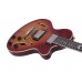 DIMAVERY LP-612 E-Gitarre, flamed sunburst