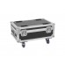 ROADINGER Flightcase 4x AKKU IP UP-4 Plus HCL Spot WDMX mit Ladefunktion