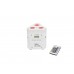 EUROLITE Set 4x AKKU TL-3 TCL weiß + Case TDV-1