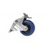 ROADINGER Set Lenkrollen 100mm blau 2x RD-100 + 2x RD-100B mit Bremse
