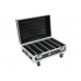 ROADINGER Flightcase 4x AKKU BAR-6 Glow QCL Flex QuickDMX mit Ladefunktion